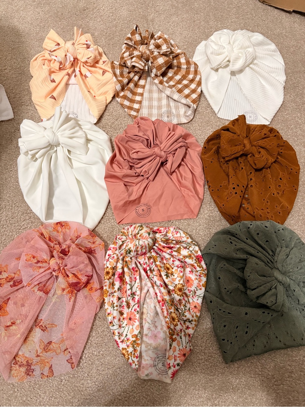 Bunny Knots Knotted Turbans - 9 Pack